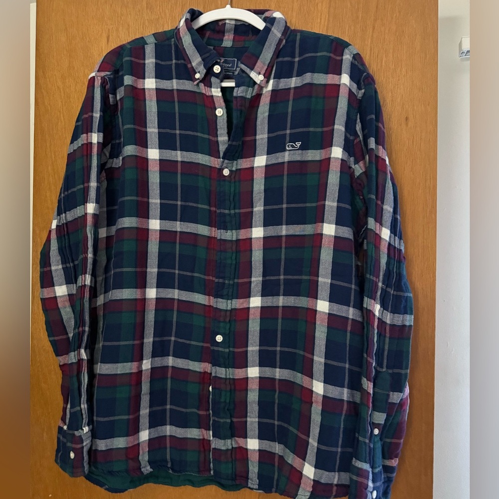 Vineyard Vines Classic Fit Whale Plaid Shirt